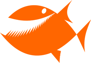 Image de poisson silhouette vecteur