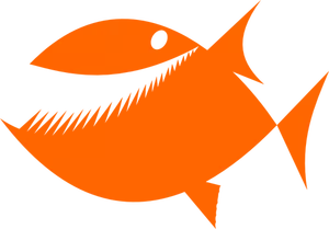 Fisch-Silhouette-Vektor-Bild