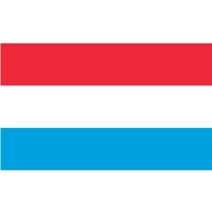 Flaga wektor Luksemburga