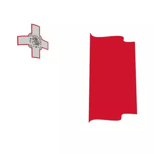 Wavy flag of Malta