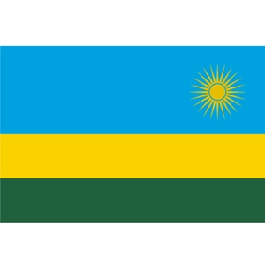 Vector drapeau du Rwanda