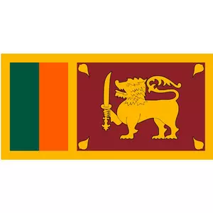 Bandiera vettoriale dello Sri Lanka