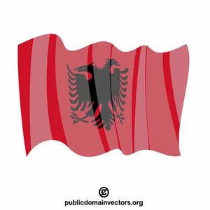 アルバニア共和国の国旗