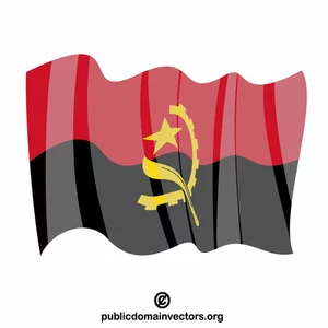 Angolarepublikens flagga