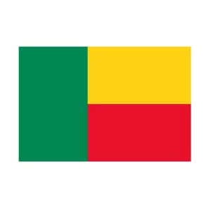 Flaga Beninu grafiki wektorowej