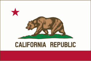República de California bandera vector de la imagen