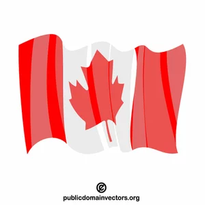 Kanadas flagga vektor