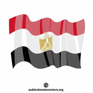 Egyptens nationella flagga