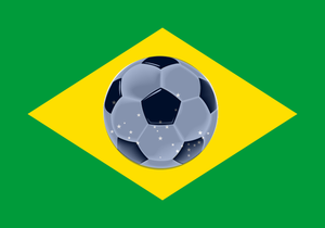 Brasil pavilion de fotbal vector imagine