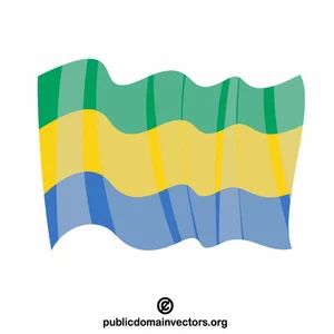 Gabons nationella flagga