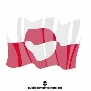 Bandiera della Groenlandia clip art
