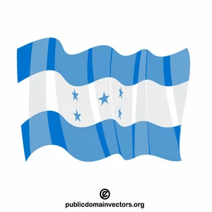 Honduras nationella flagga