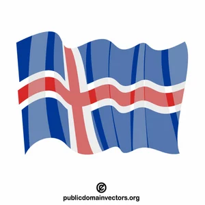Islands nationella flagga