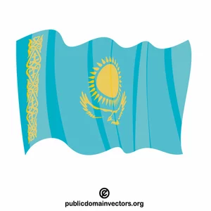 Národní vlajka Kazachstánu