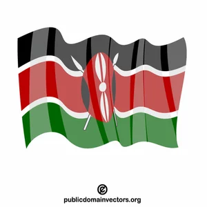 Nationalflagge von Kenia