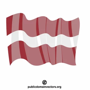 Lettlands nationella flagga