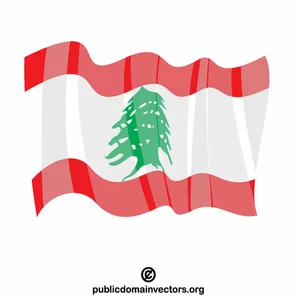 Nationalflagge des Libanon