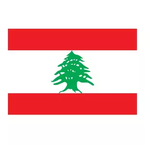 Vektor vlajka Libanonu