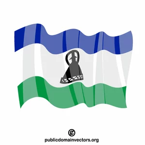 Flaga narodowa Lesotho