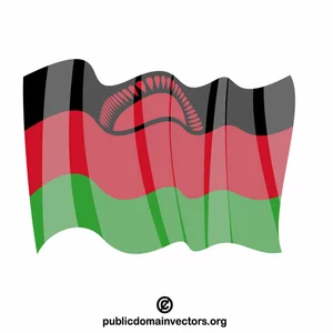 Flaga Malawi wektor