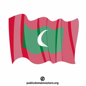 Maldivernas nationella flagga