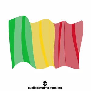 Nationalflagge der Republik Mali