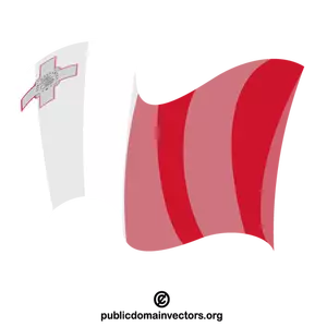 Vettore della bandiera di Malta