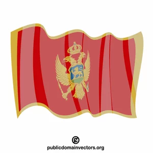 Montenegros nationella flagga