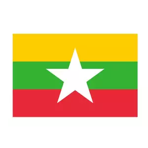 Vector drapeau du Myanmar