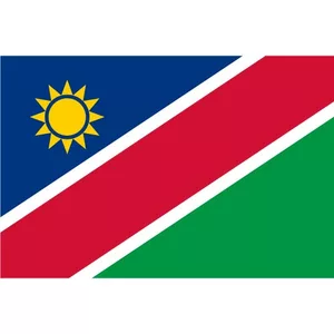 Vector drapeau de la Namibie