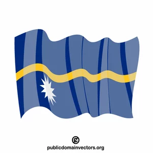 Nauru nationella flagga