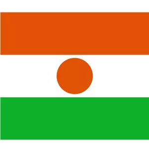 Vector flag of Niger
