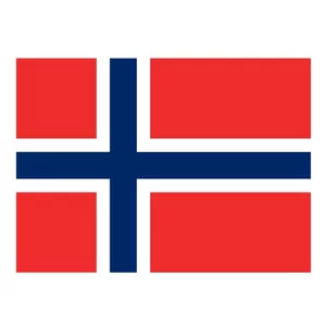 Vektor flagga Norge