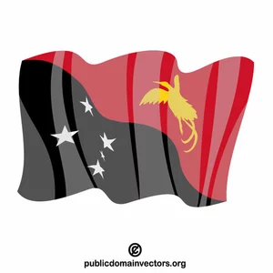Flagge von Papue Neuguinea