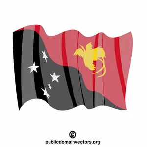 Nasjonalflagg på Papua Ny-Guinea