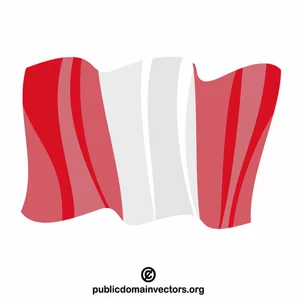Vlag van Peru vectorafbeelding
