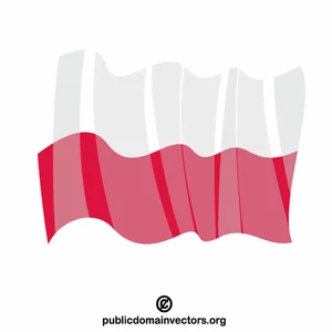Polska nationella flaggan