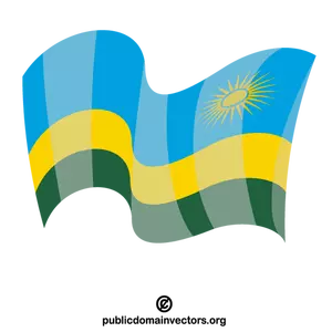 Ruandan lipun vektorikuva