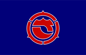 Officiële vlag van Satomi vector tekening
