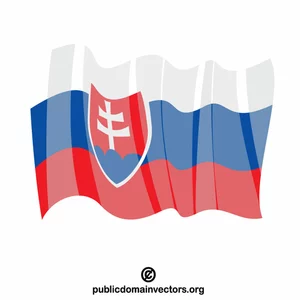 Republikken Slovakia flagg