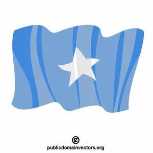 Bandiera della Somalia vettoriale