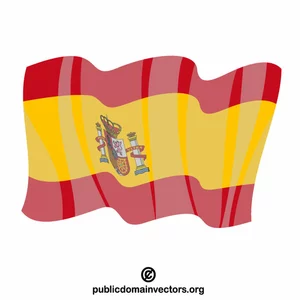 Bandiera della Spagna vettoriale