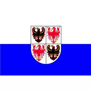 Trentino södra Tyrol flagga