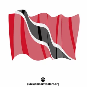 トリニダード・トバゴの国旗ベクター画像