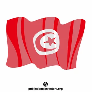 Republikken Tunisia-flagget