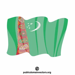 Vlajka Turkmenistánské republiky