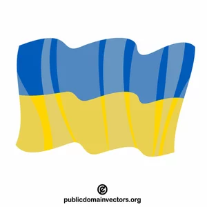 Flagge der Republik Ukraine