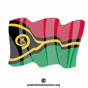 Vanuatun tasavallan lippu