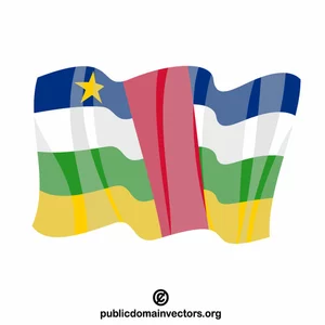 मध्य अफ्रीकी गणराज्य का ध्वज