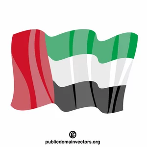 Flagget til de forente arabiske emirater vektor